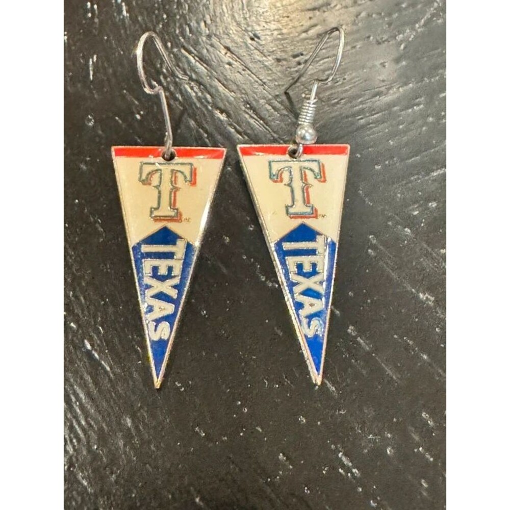 Texas Rangers Pennant Earrings
